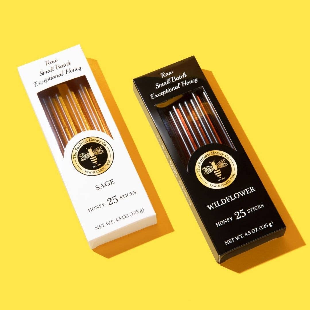 Wildflower California Honey Sticks - Local Honey Straws