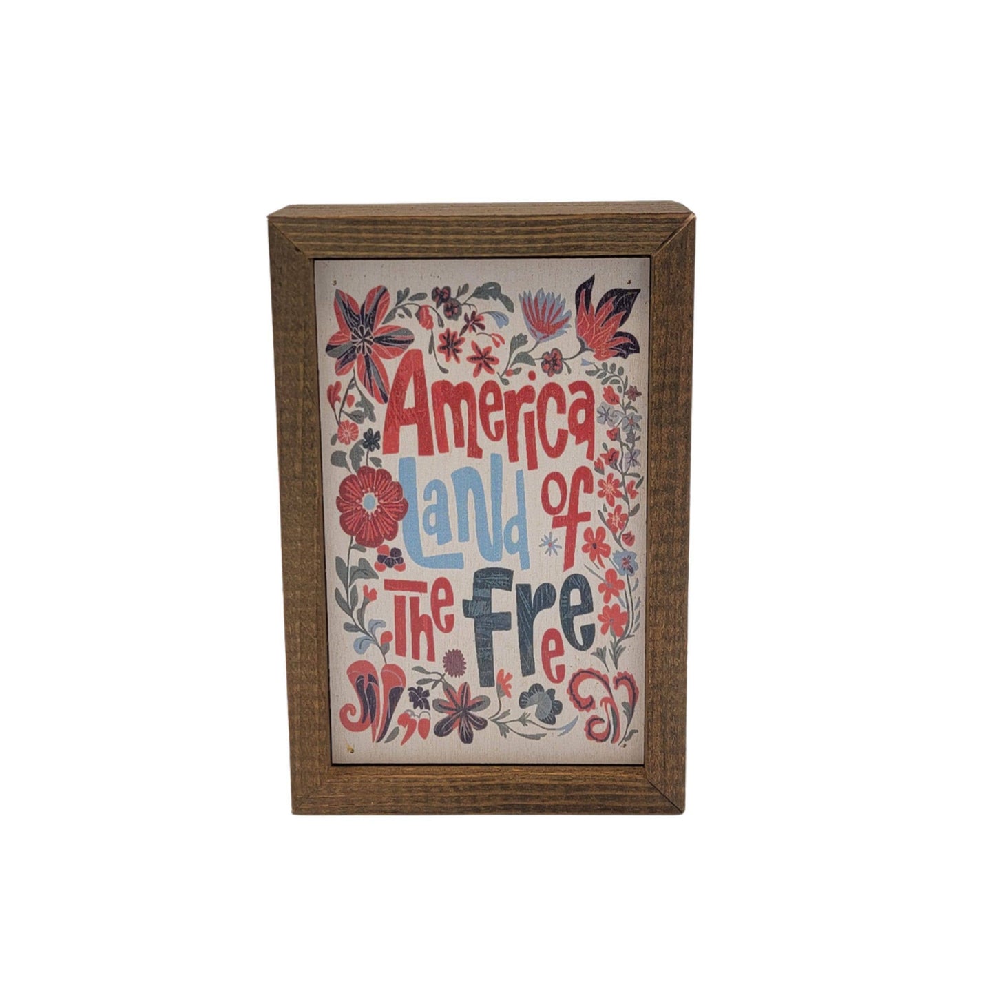 America Land Of The Free 4th Of July Home Decor