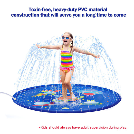 68'' Splash Pad Children’s Sprinkler Pool Inflatable