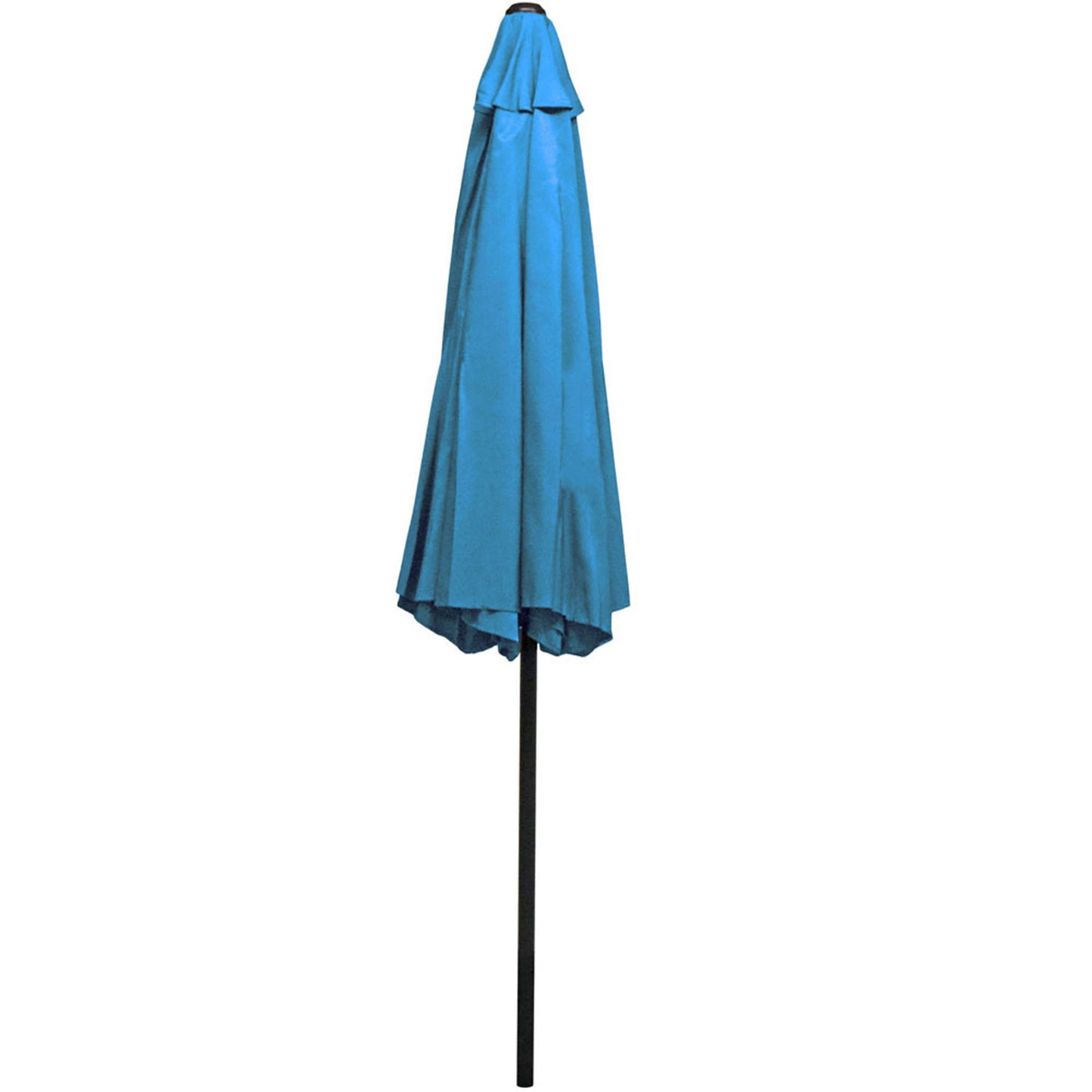 9 ft Aluminum Patio Umbrella with Tilt and Crank - Turquoise