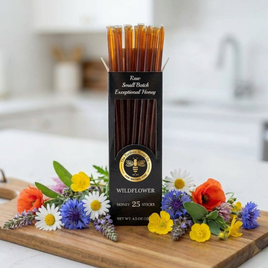 Wildflower California Honey Sticks - Local Honey Straws