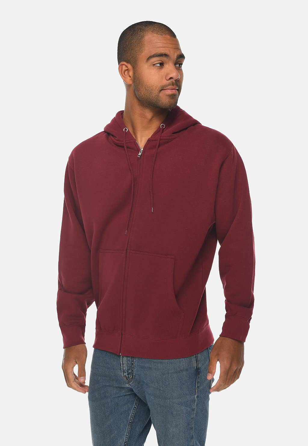 Premium Full Zip Hoodie - For Men & Women: M / Oatmeal Heather