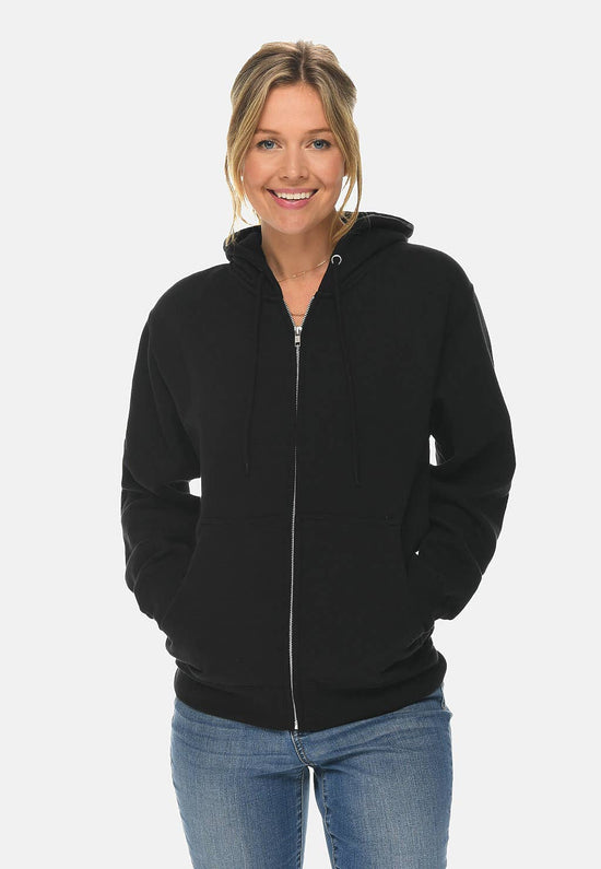 Premium Full Zip Hoodie - For Men & Women: M / Heather Grey