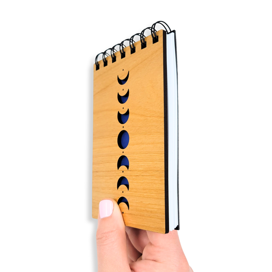 Moon Phases Pocket Notebook - stationery, journals, notepad