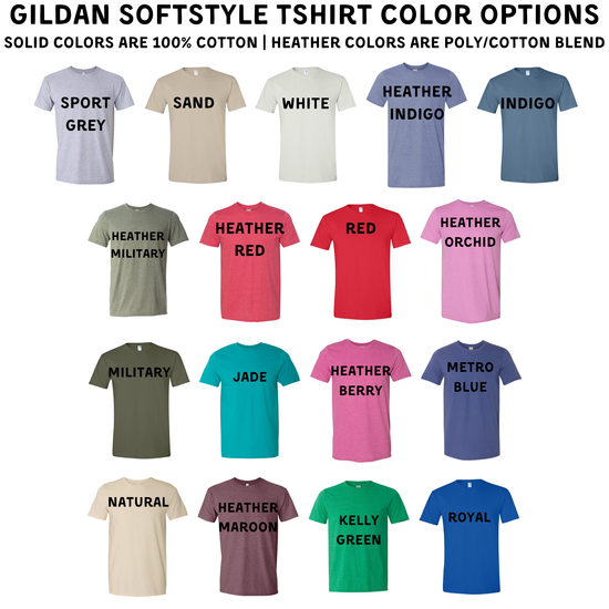 M Bear Shirt  *UNISEX FIT* 047: Gildan Softstyle / Natural / M