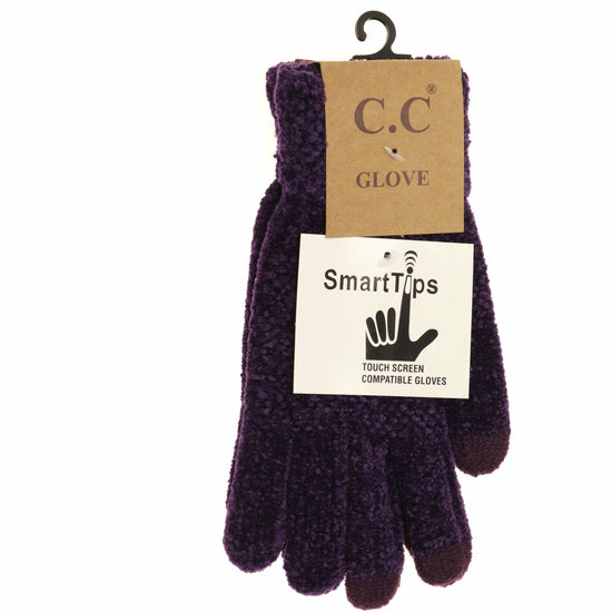 Load image into Gallery viewer, Chenille Gloves G9016: Earth Brown
