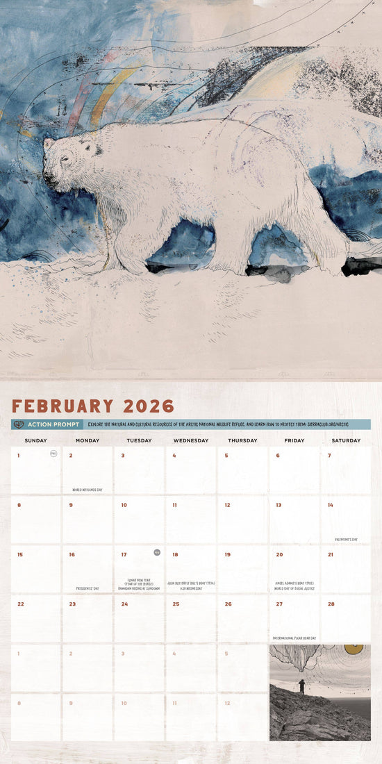 Wild Lines of Jeremy Collins 2026: 12-Month Wall Calendar