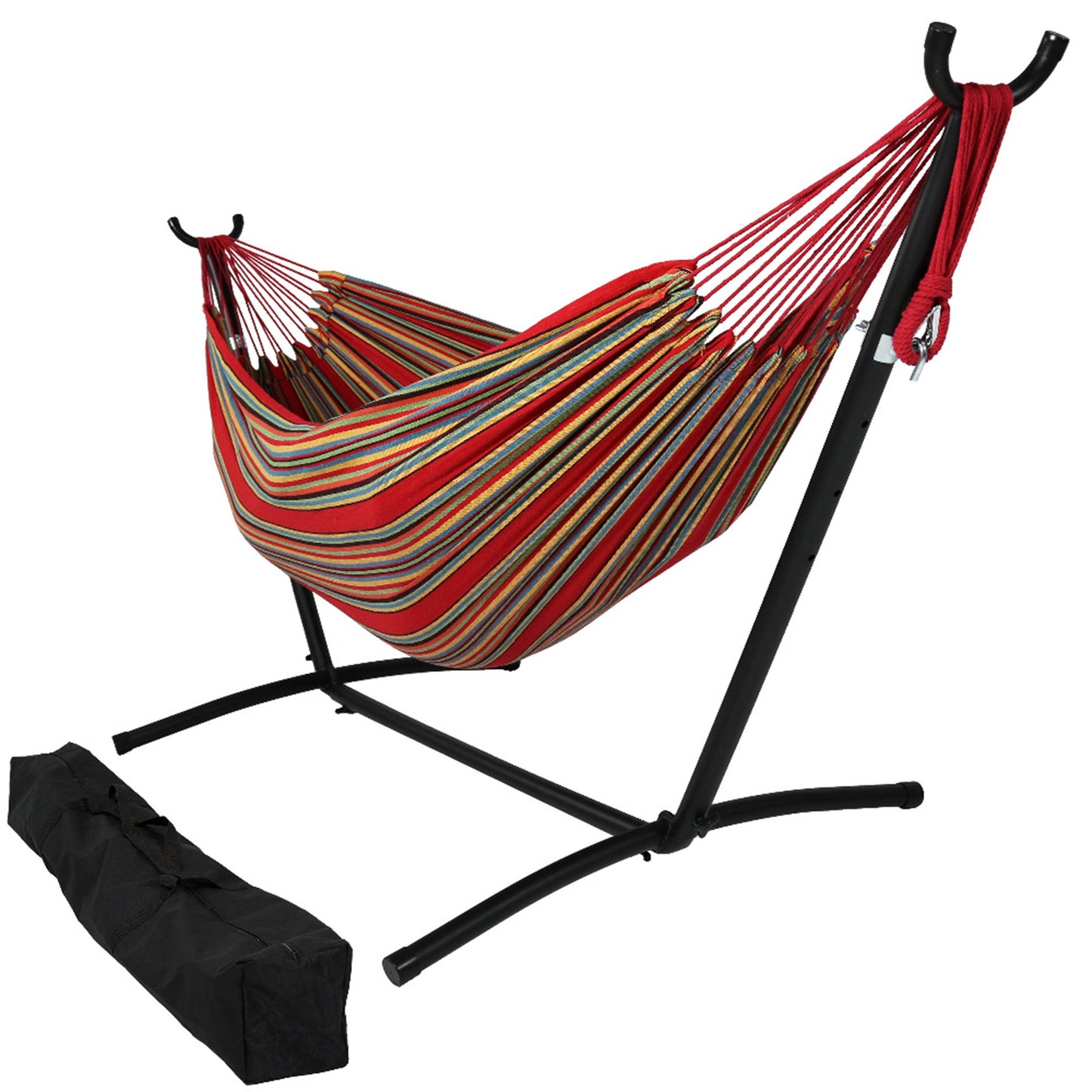 Brazilia Hammock with Steel Stand and Carrying Case - Sunset