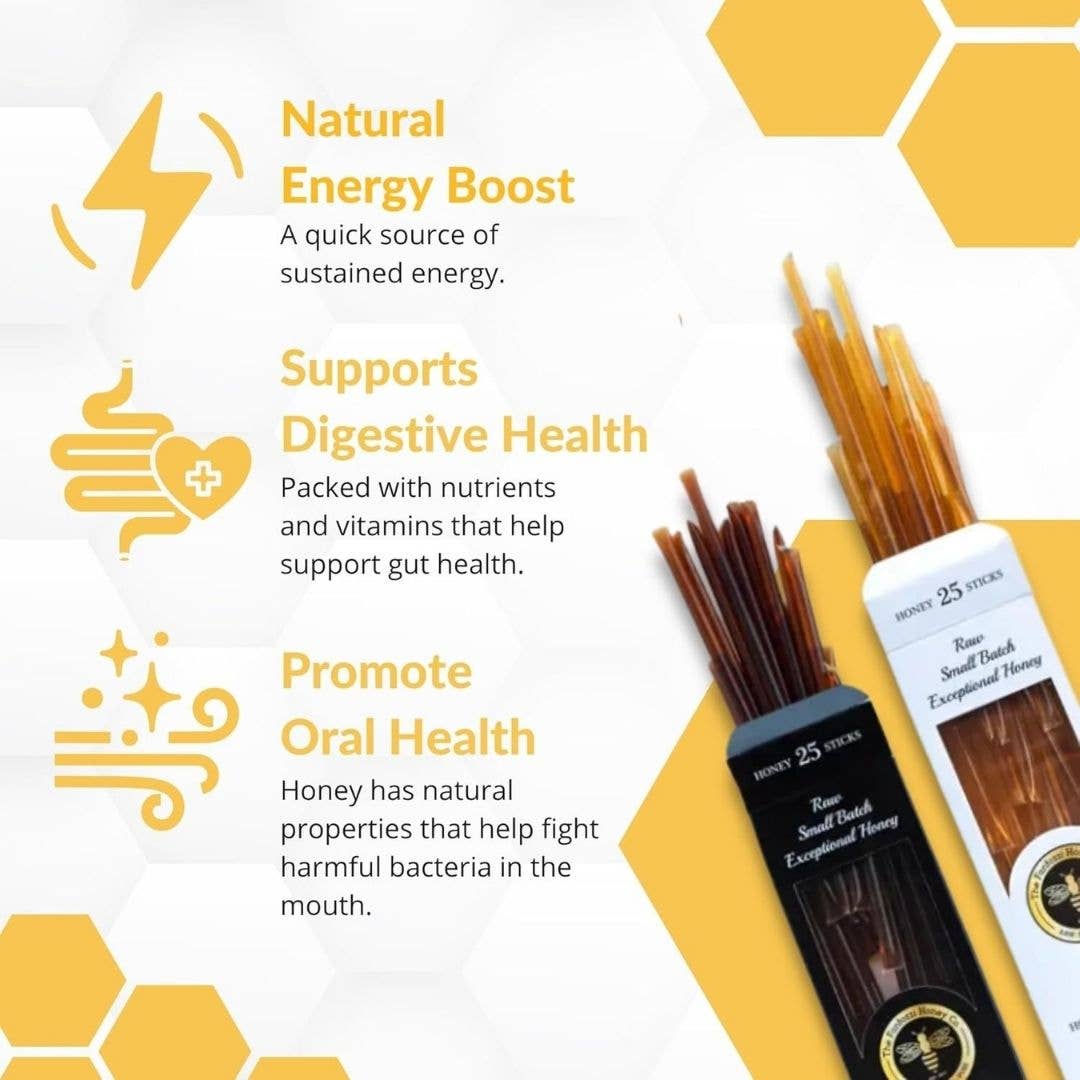 Wildflower California Honey Sticks - Local Honey Straws