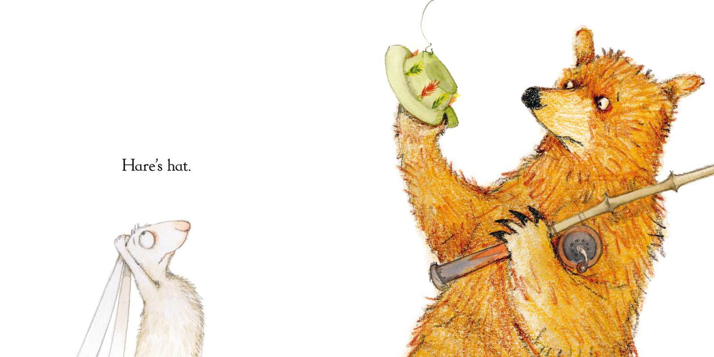 Bear & Hare Go Fishing by Emily Gravett: Hardcover; 32 pages / English