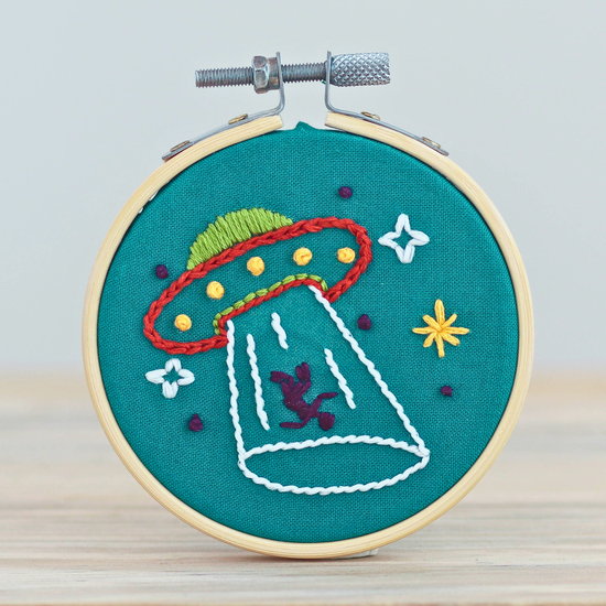 Close Encounters Mini Embroidery Kit