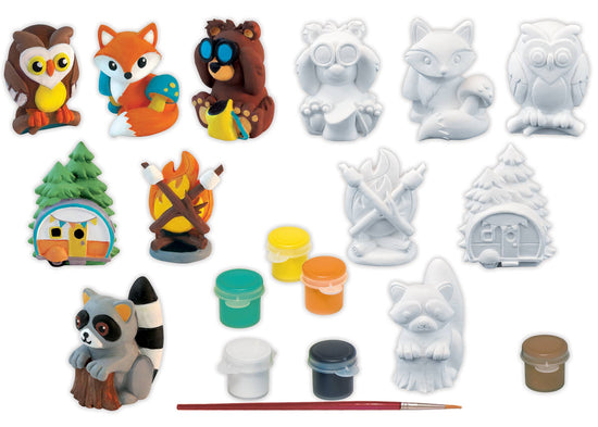 Woodland Explorers - Plaster Figurine Paint Set