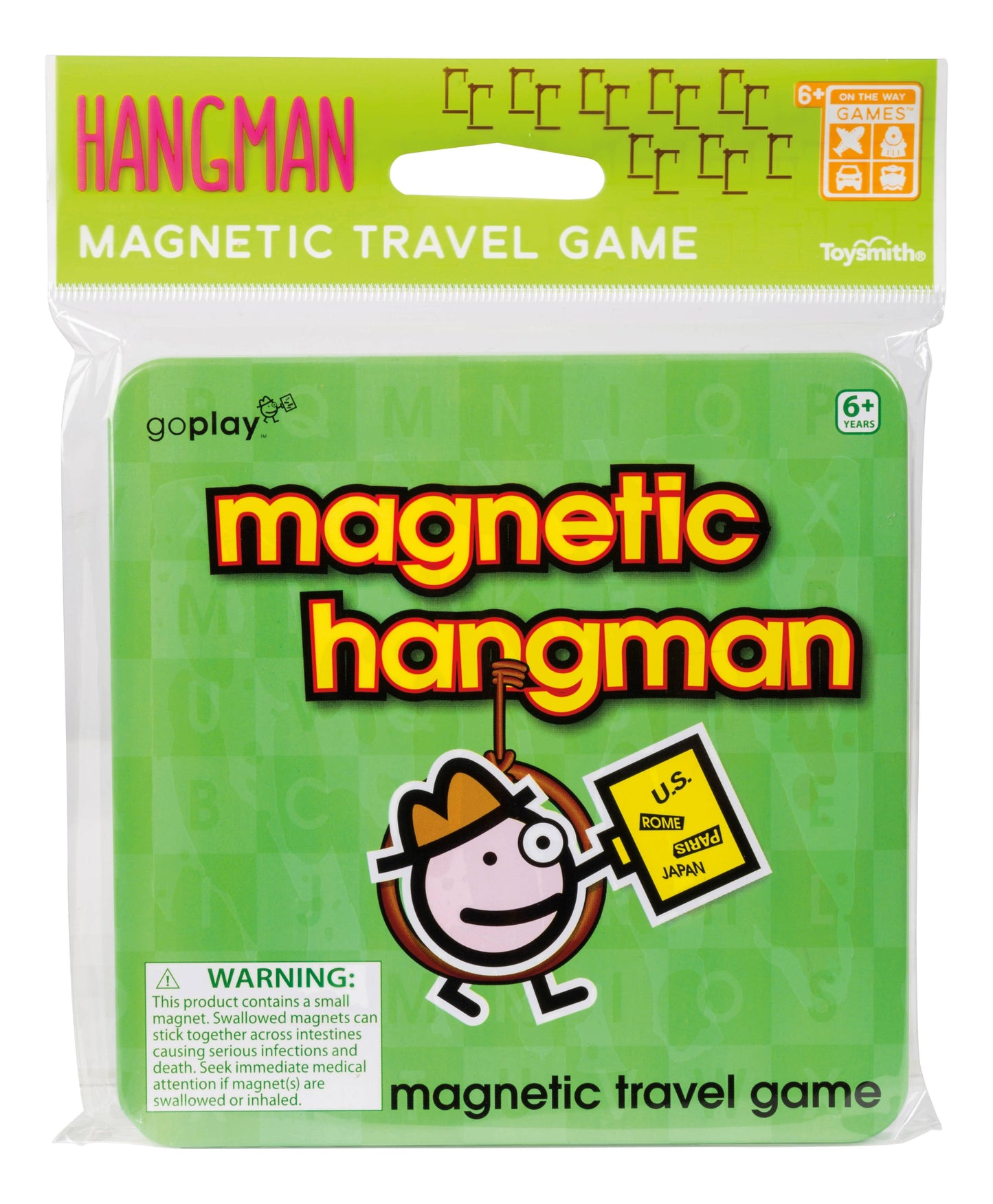 Magnetic Travel Games, Assortment of 6 Games, 24/Display