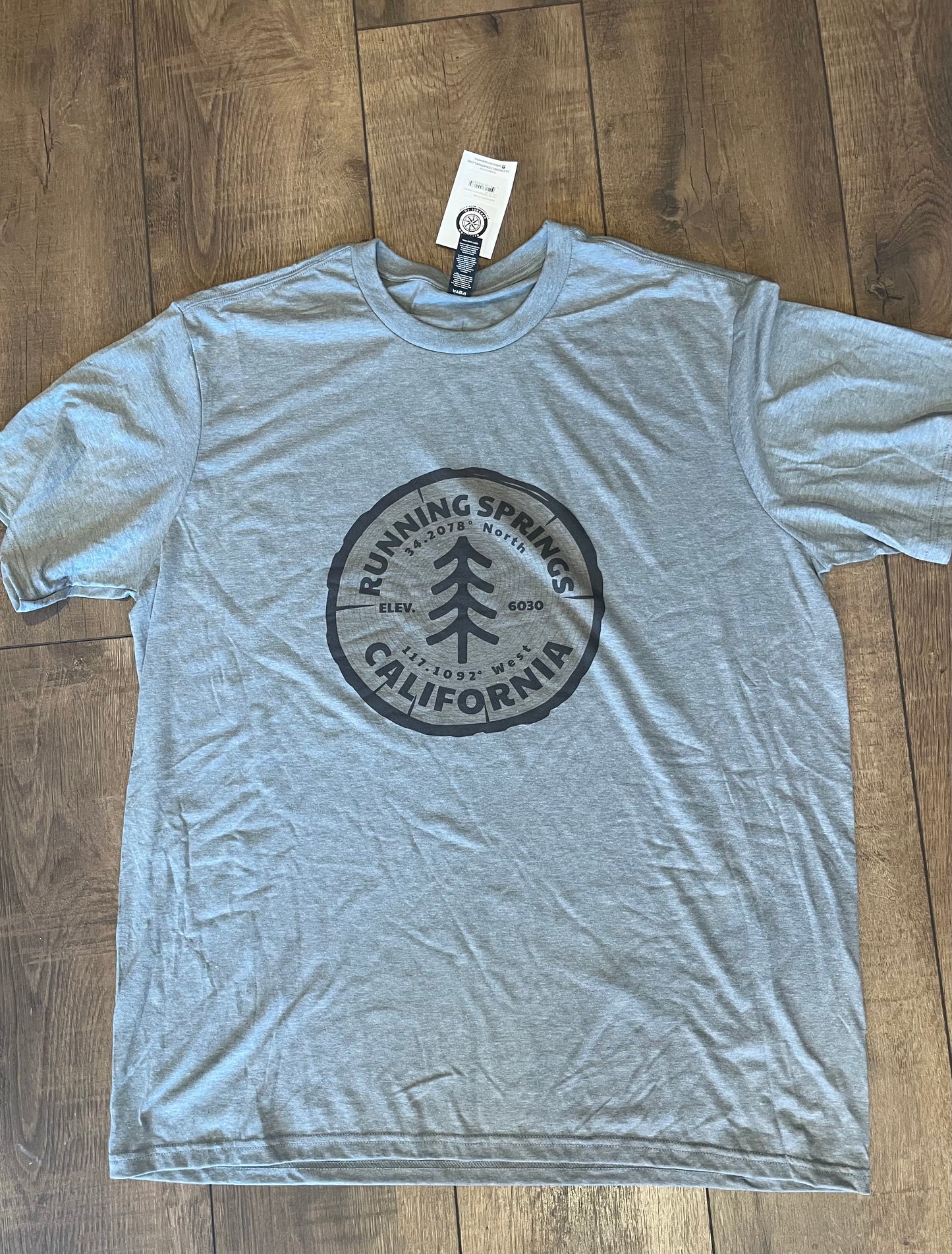 XLRunning Springs | Tri-Blend Tee: Heathered Gray / X-LARGE