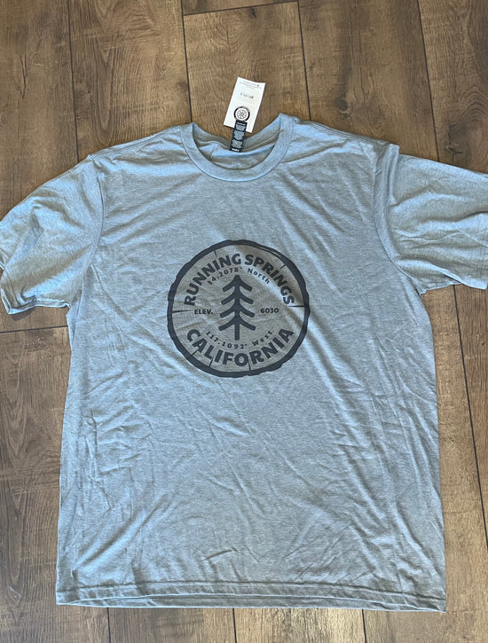 MedRunning Springs Tri-Blend Tee: Heathered Gray / MEDIUM