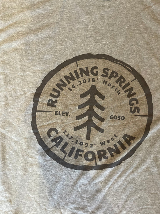 SmRunning Springs Tri-Blend Tee: Heathered Gray / SMALL