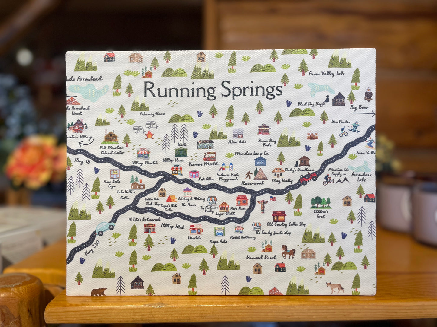 Running Springs Map 8x10