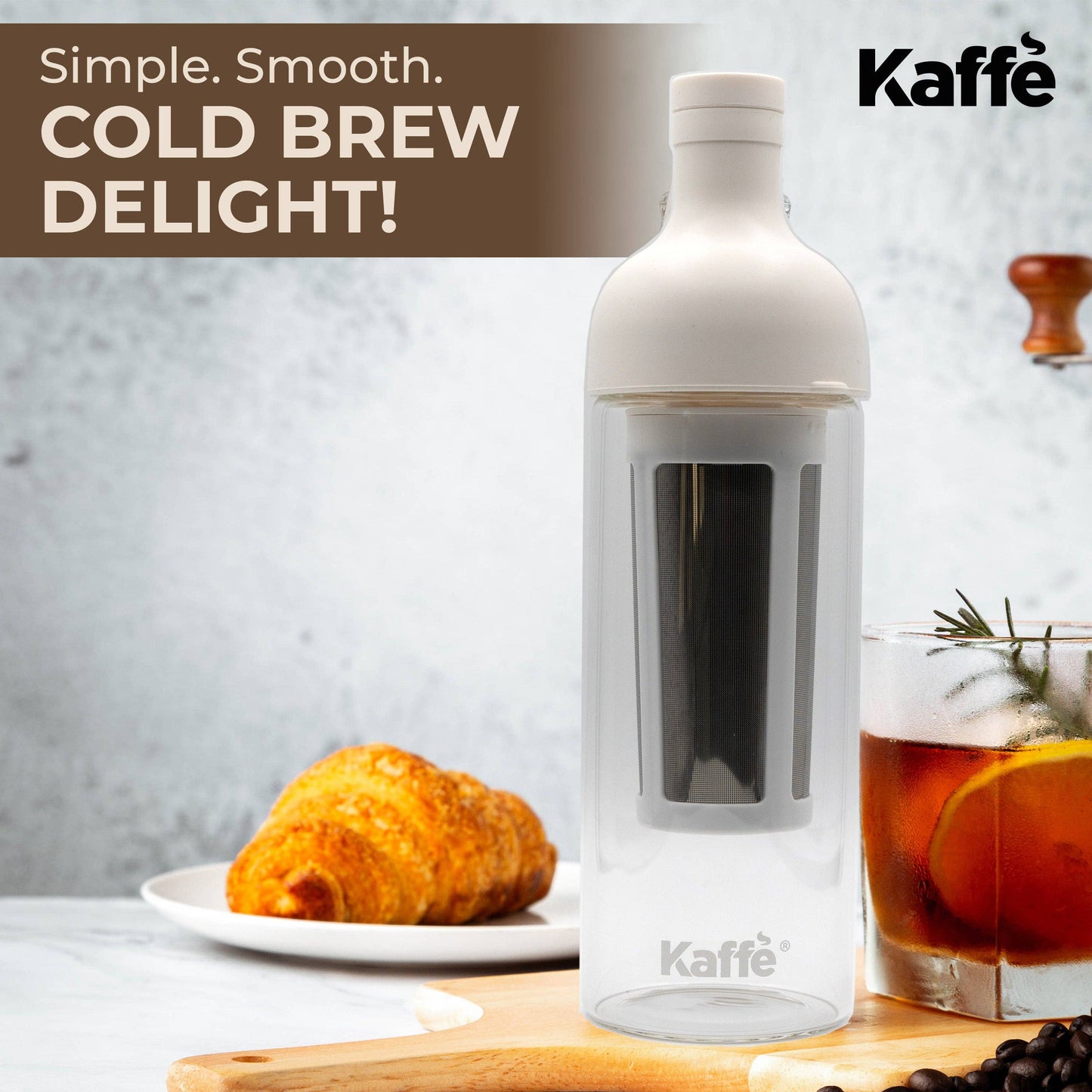 Load image into Gallery viewer, Cold Brew Coffee Maker, Glass Coffee Pitcher. 1L
