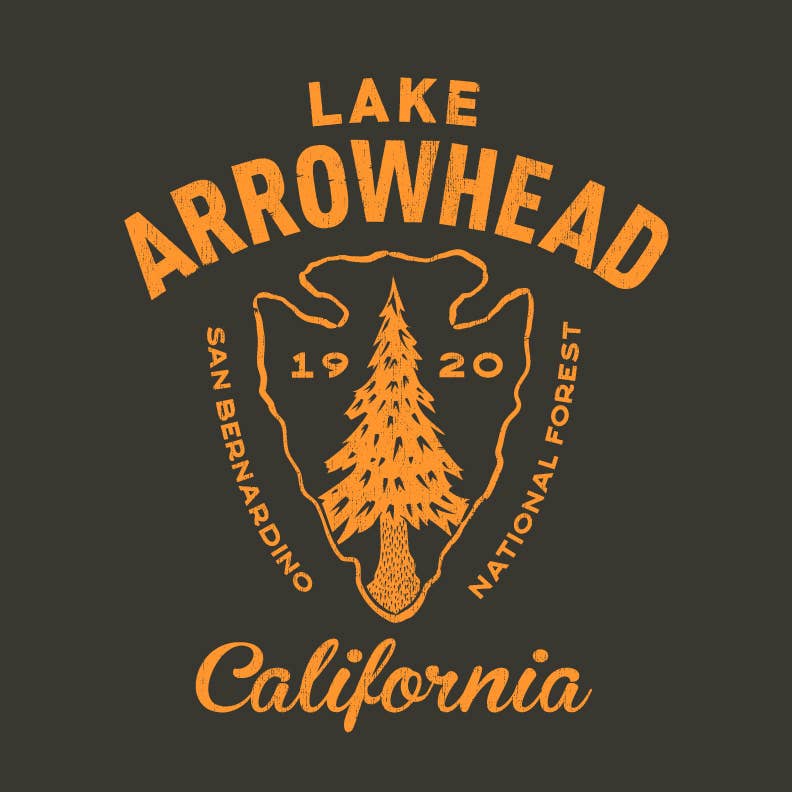 Lake Arrowhead CA Zip Front Hoodie: Medium