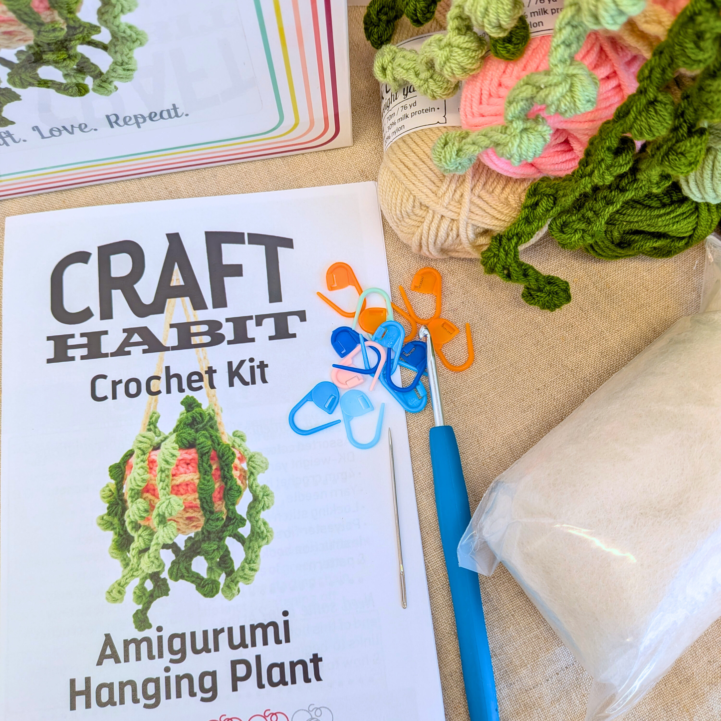 Amigurumi Hanging Plant Crochet Kit 