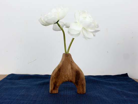 Hand Carved Wooden Vases - Teak, Mahogany, E.I.Walnut & Pine: Set