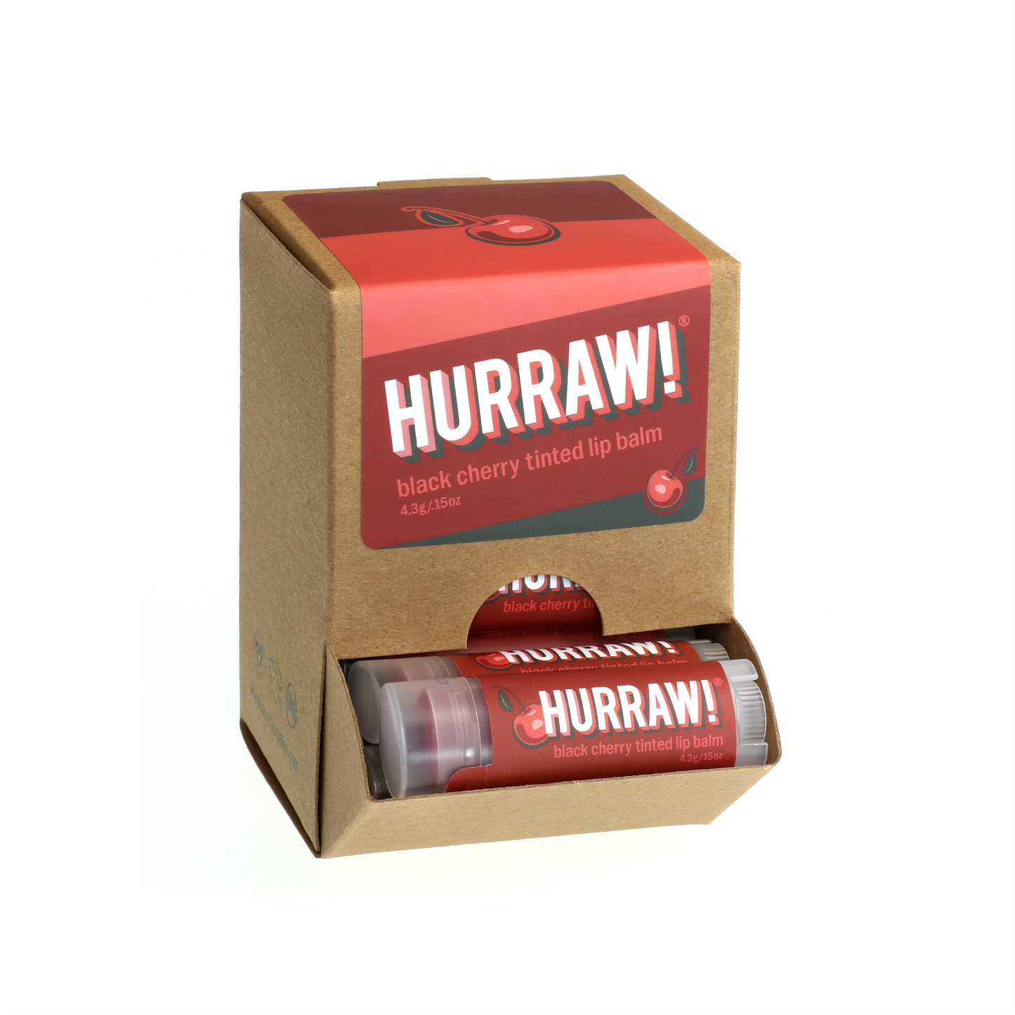 Load image into Gallery viewer, Hurraw! Black Cherry Tinted Lip Balm
