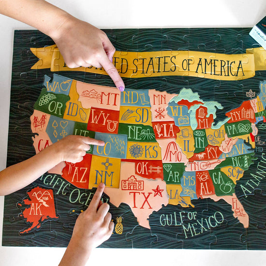 Load image into Gallery viewer, The United States of America - 110 Piece Kids Jigsaw Puzzle

