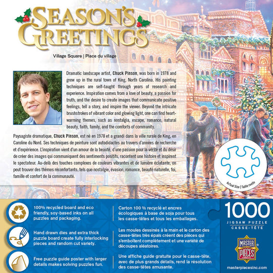 Season's Greetings - Village Square 1000 Piece Puzzle