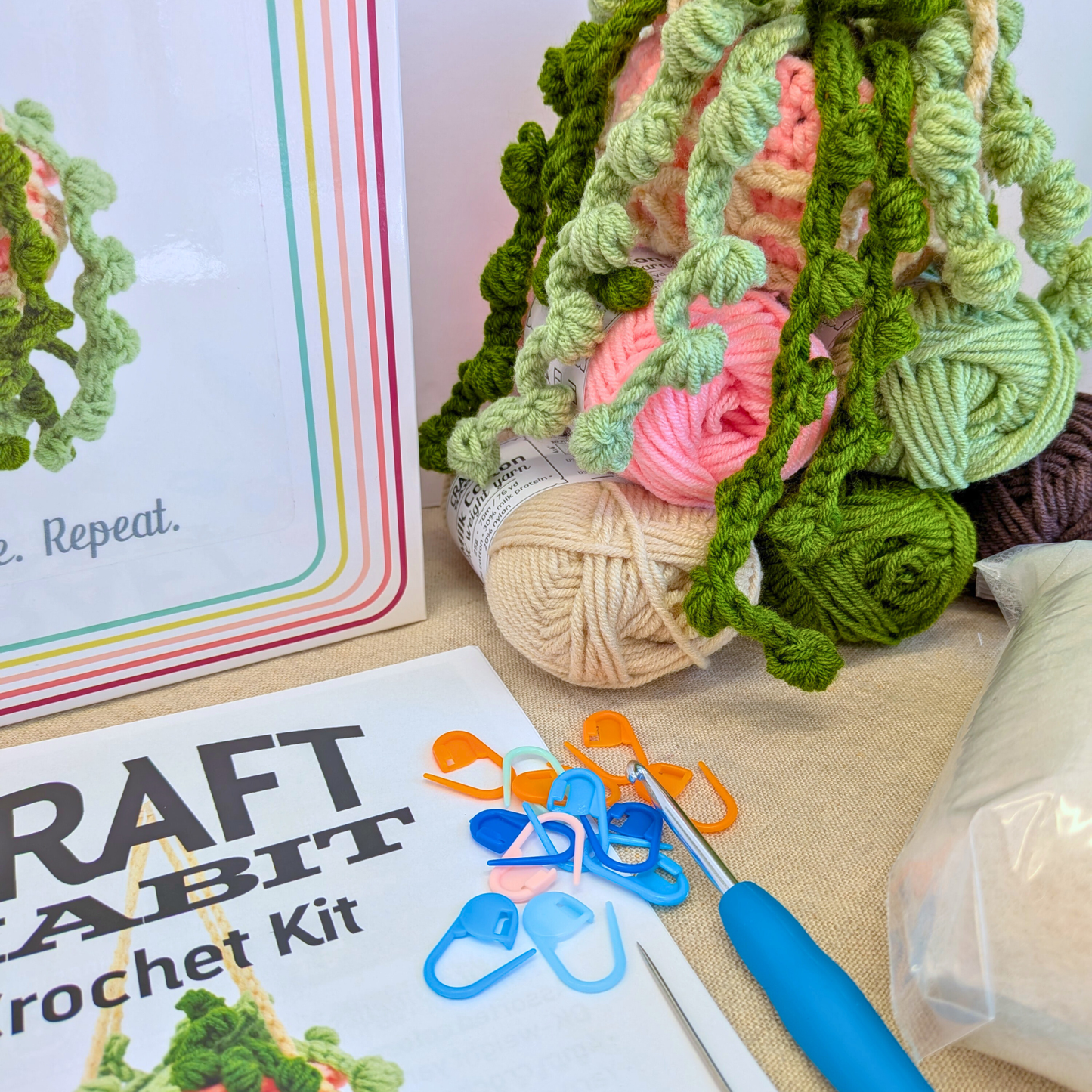 Amigurumi Hanging Plant Crochet Kit 