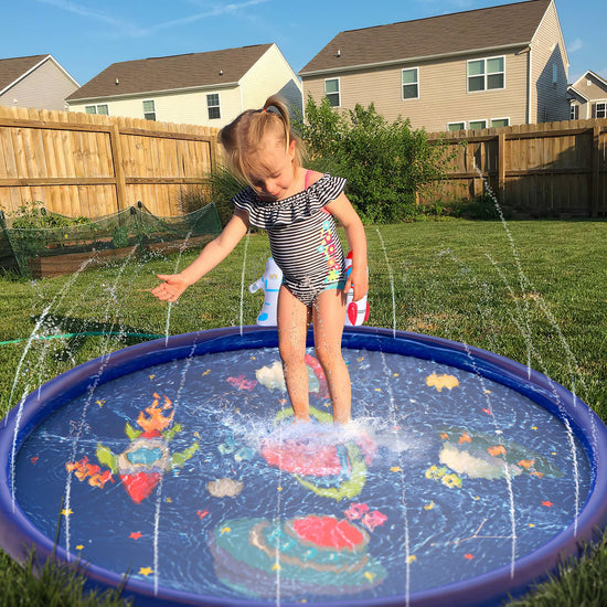 68'' Splash Pad Children’s Sprinkler Pool Inflatable