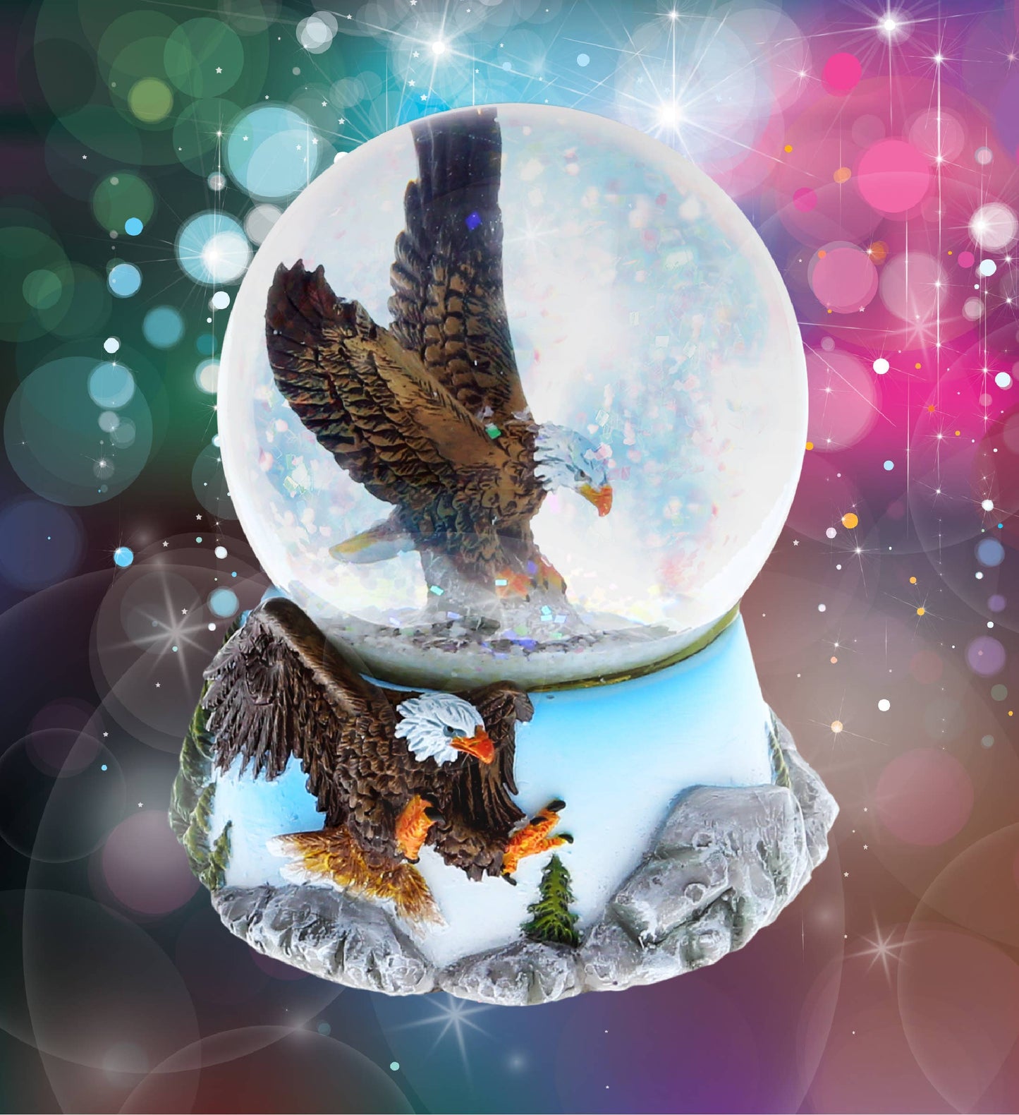 Snow Globe - Eagle (65Mm)