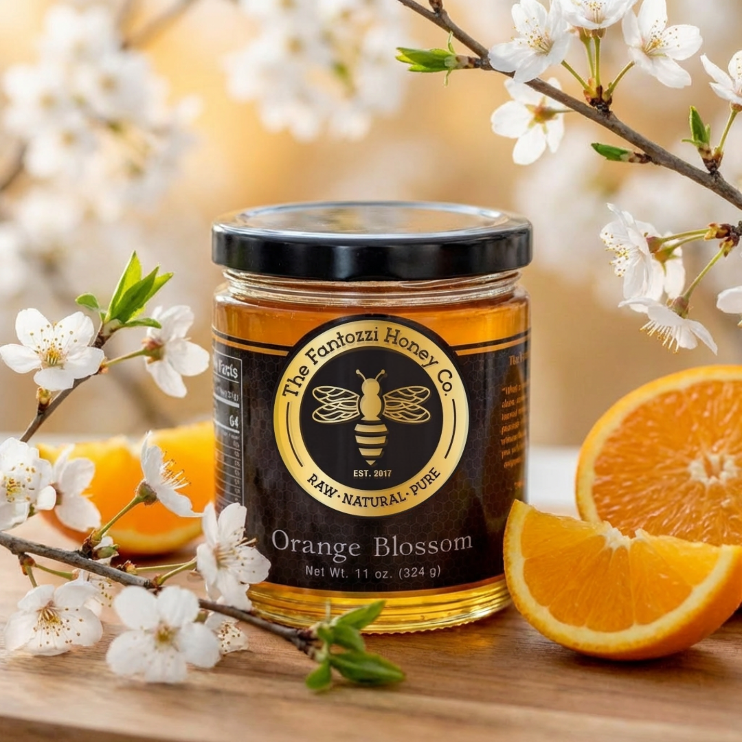 Orange Blossom Raw Honey Jar 11oz - Local California Honey