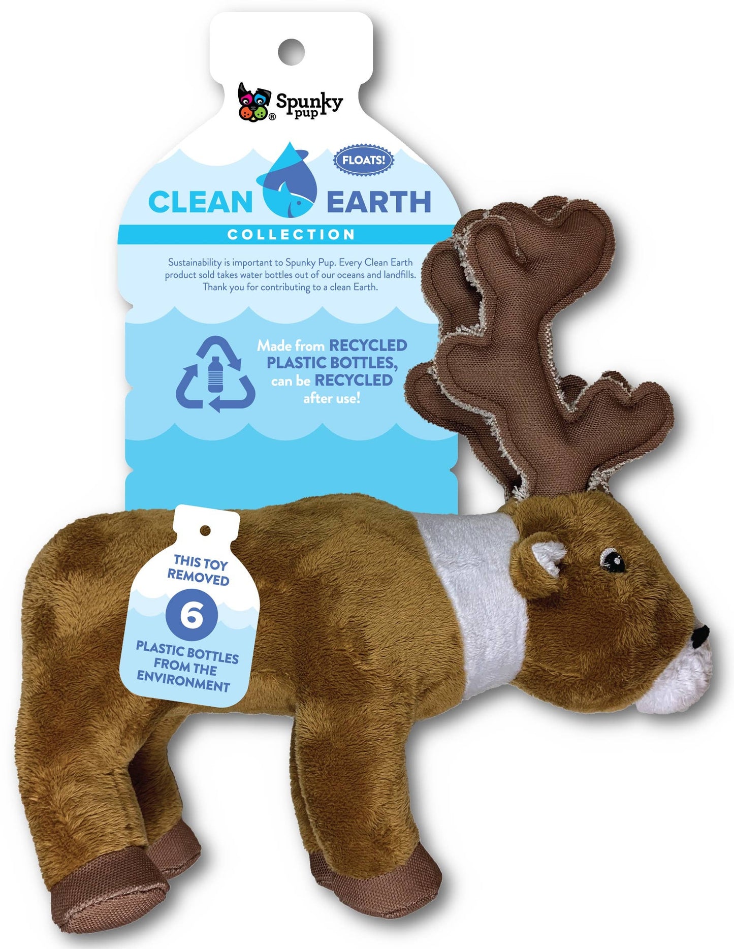 Load image into Gallery viewer, Clean Earth Recycled Plush Toys - 100% Sustainable: Small / Bear
