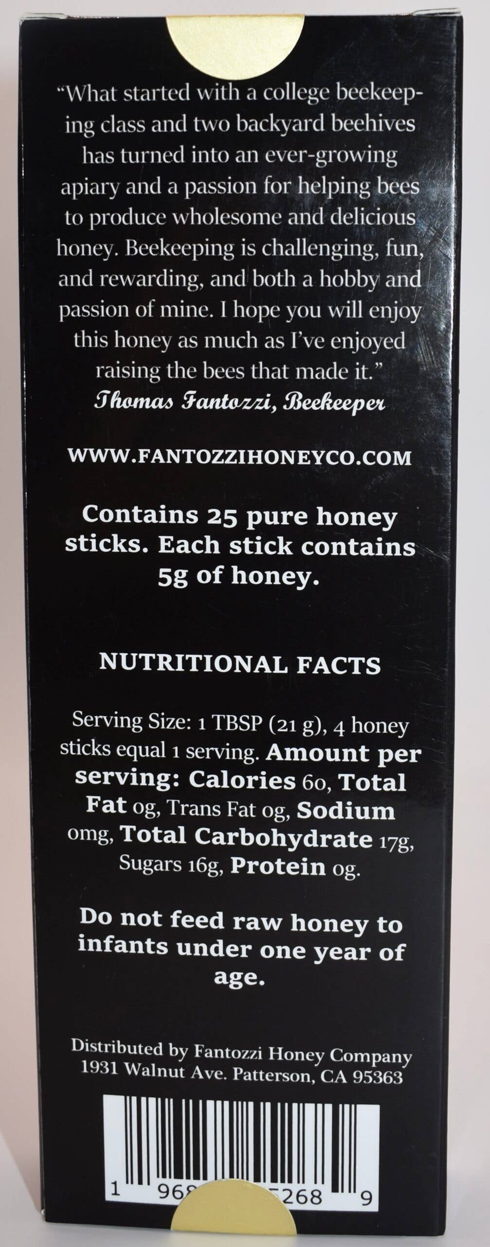 Wildflower California Honey Sticks - Local Honey Straws