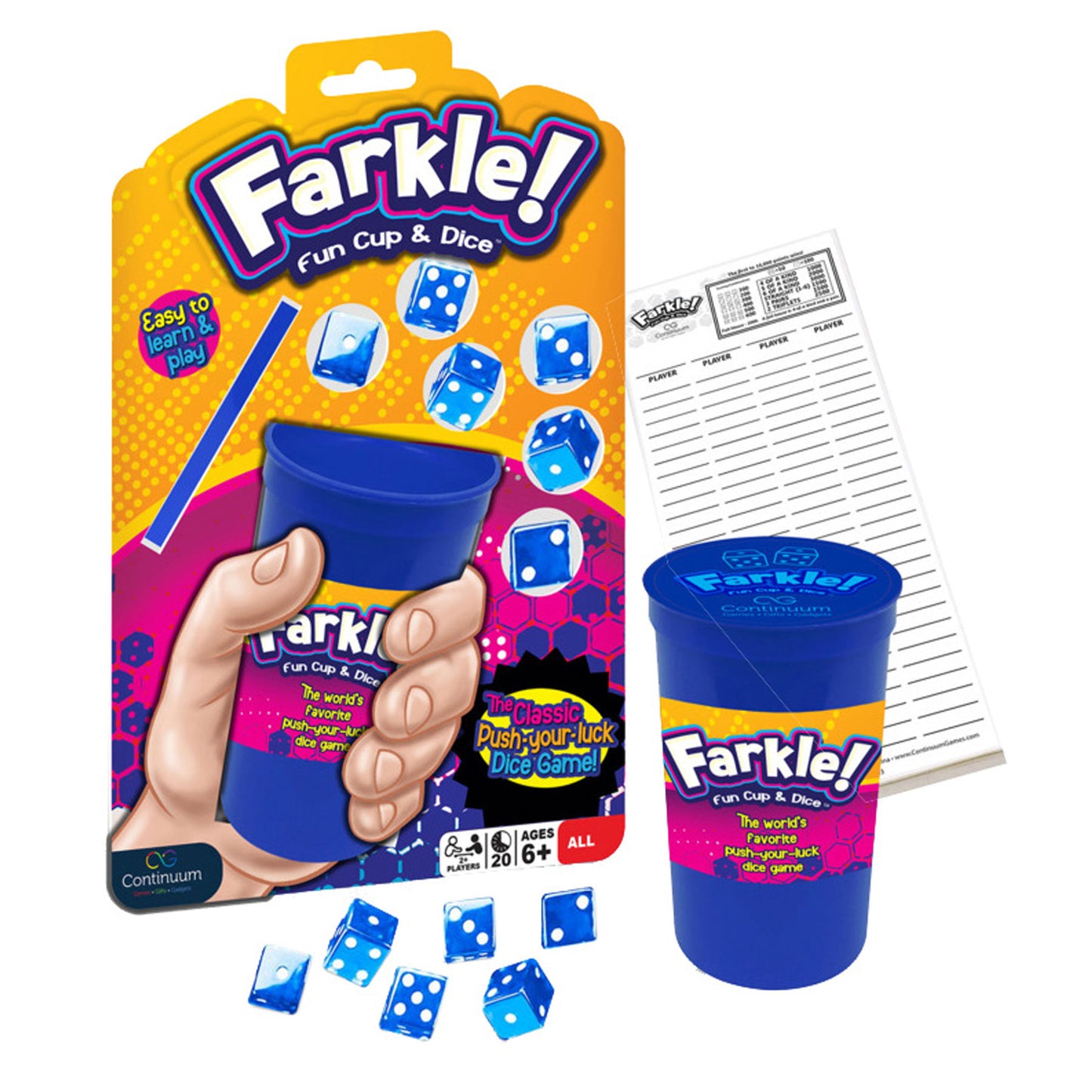 Farkel Fun Cup and Dice Game