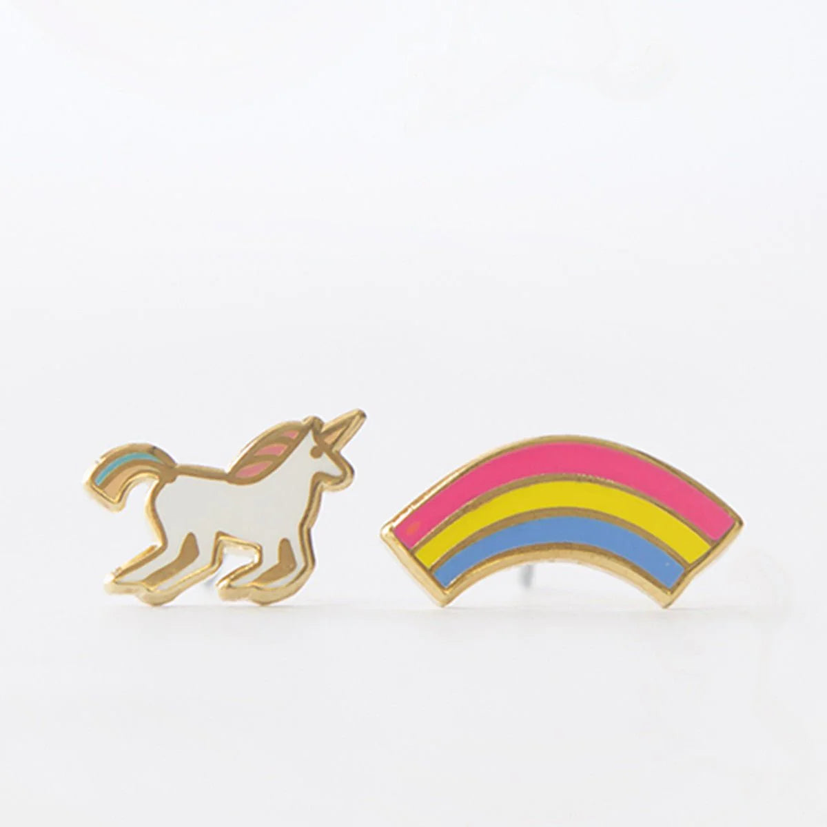 Load image into Gallery viewer, Unicorn &amp;amp; Rainbow Earrings
