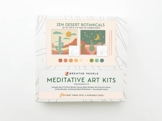 Load image into Gallery viewer, Zen Desert Meditative Art Paint by Number Kit + Easel
