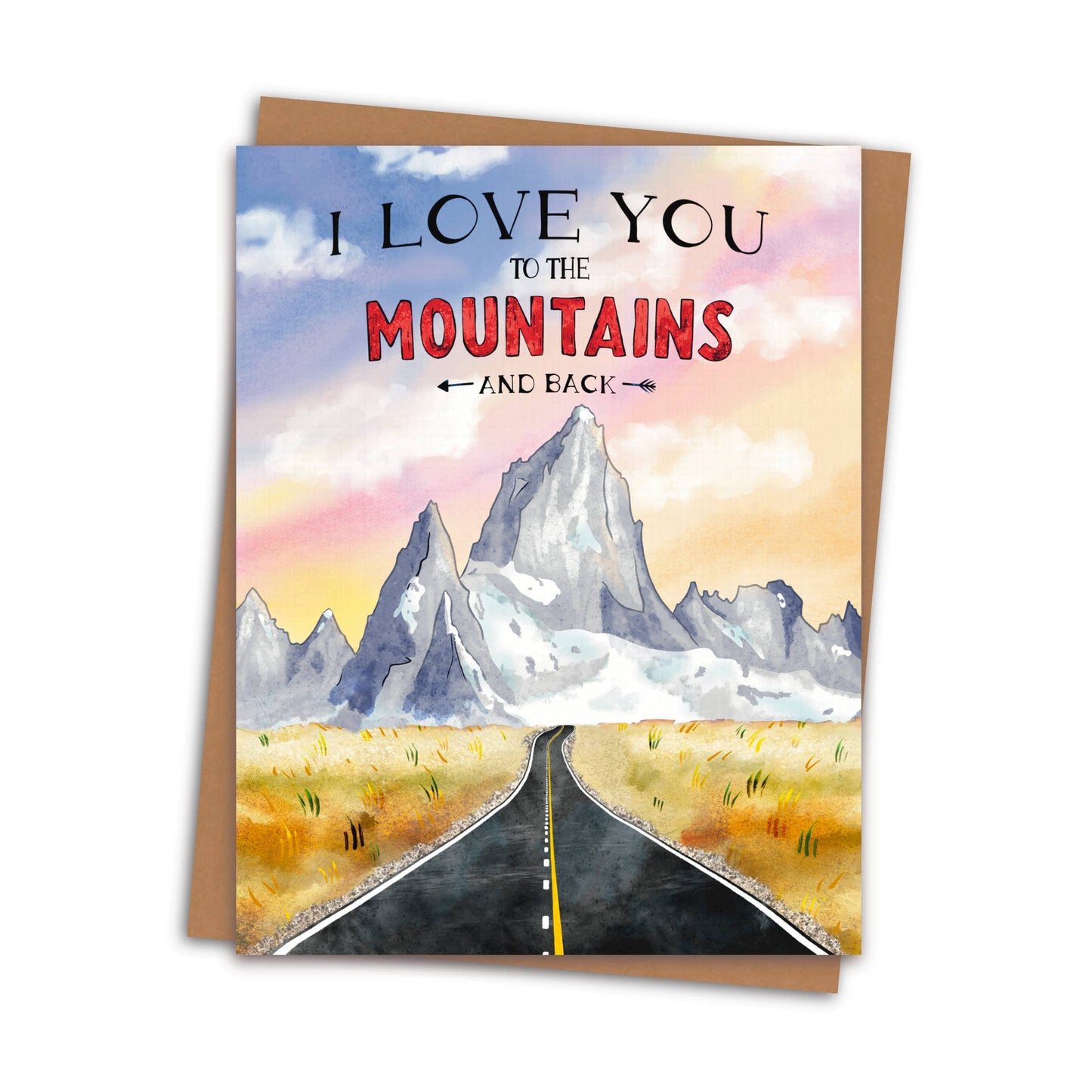 Load image into Gallery viewer, To The Mountains Love Card | Road Trip Anniversary Card
