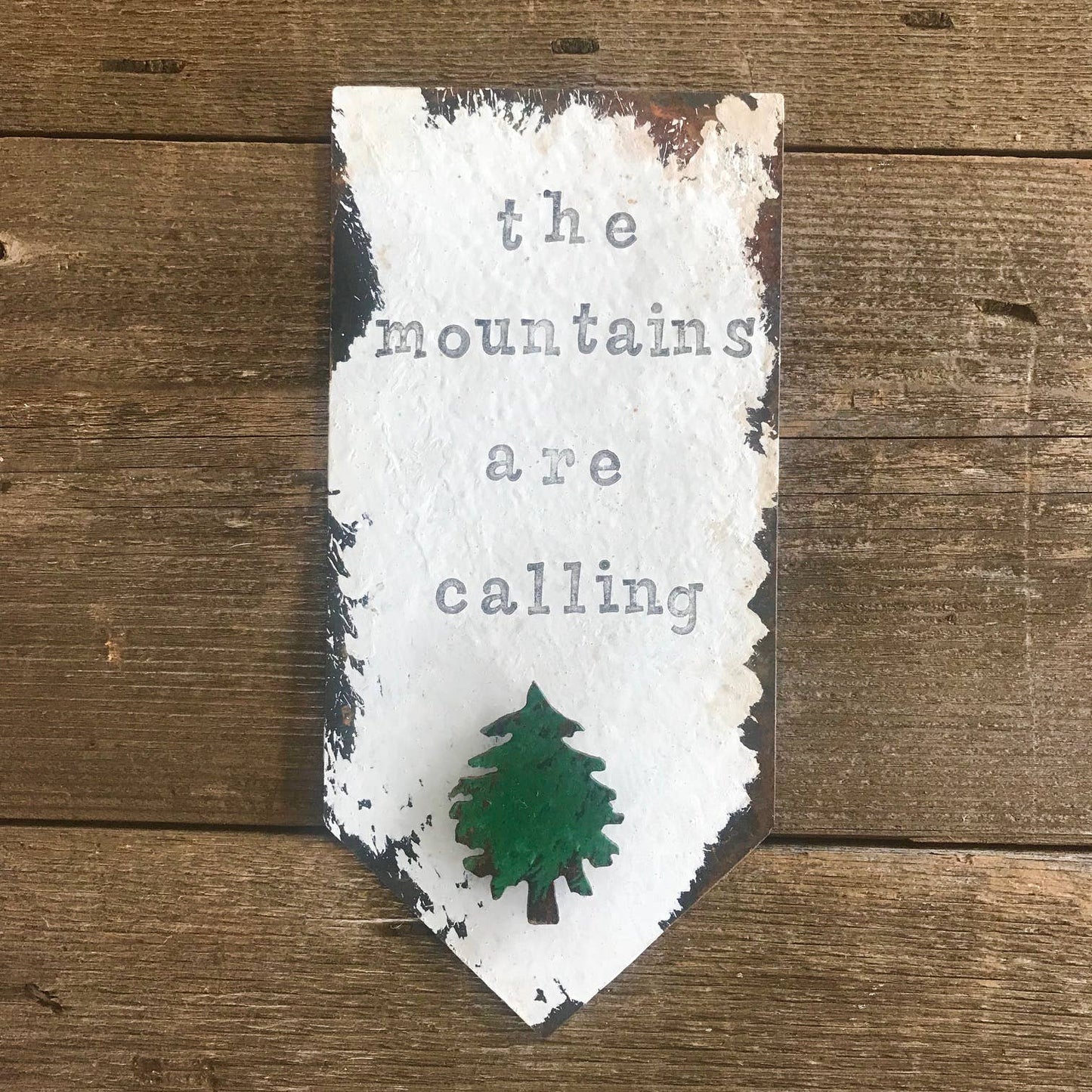 The Mountains are Calling Mini Sign