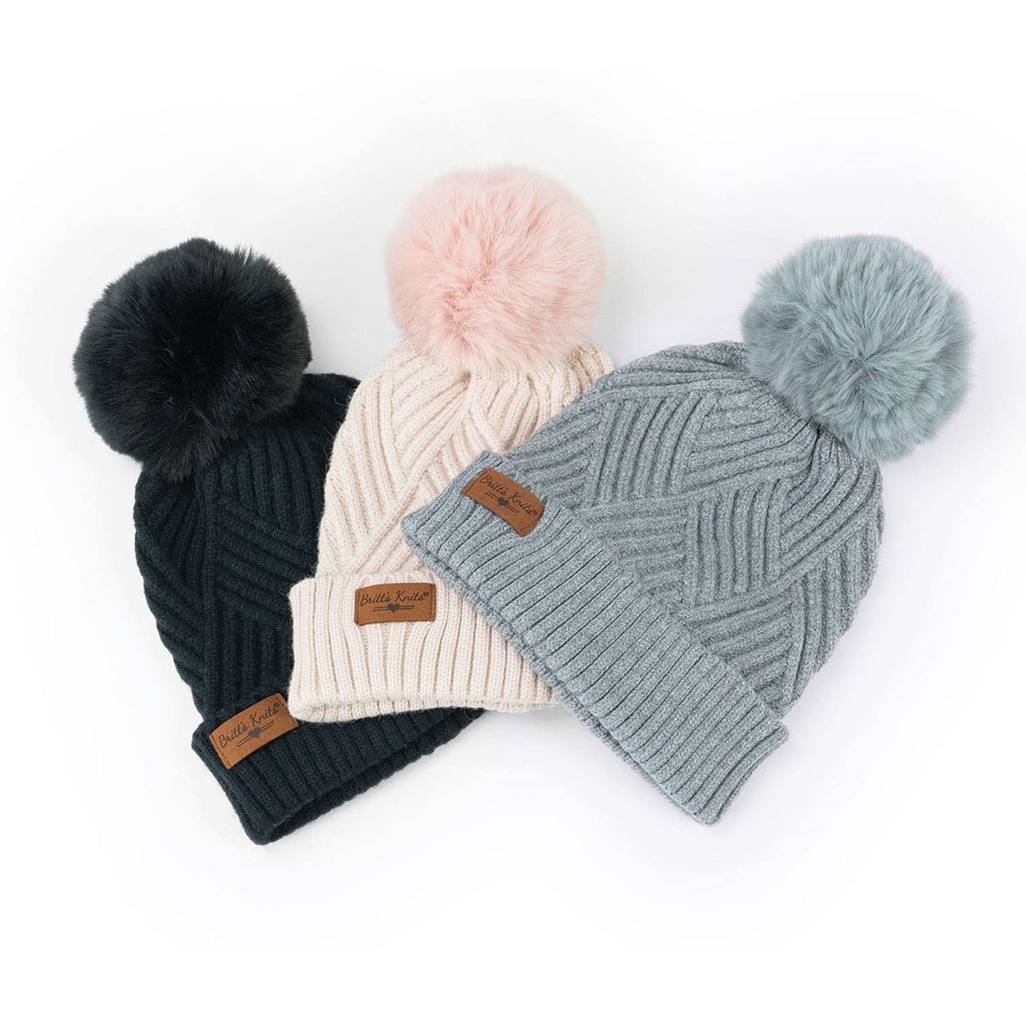 Load image into Gallery viewer, Britt&amp;#39;s Knits Super Poof Pom Hat Assortment
