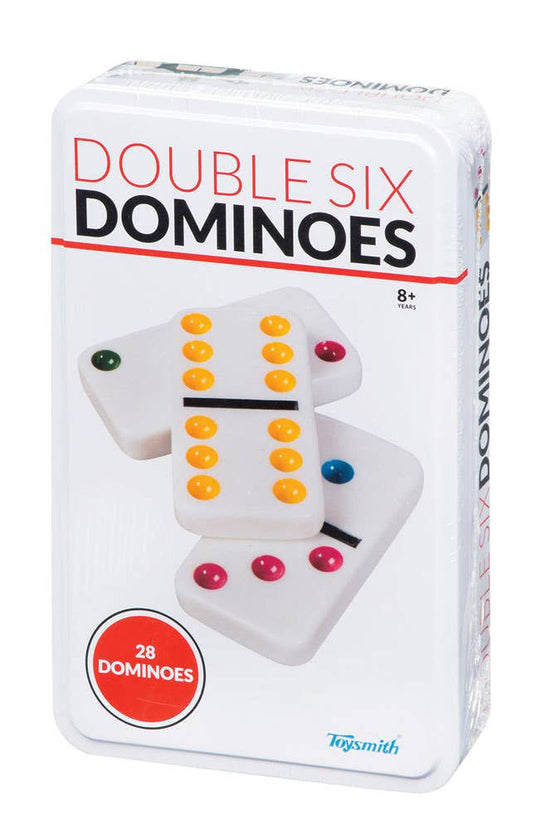 Cardinal Double Six Dominoes In Color Collectors Tin