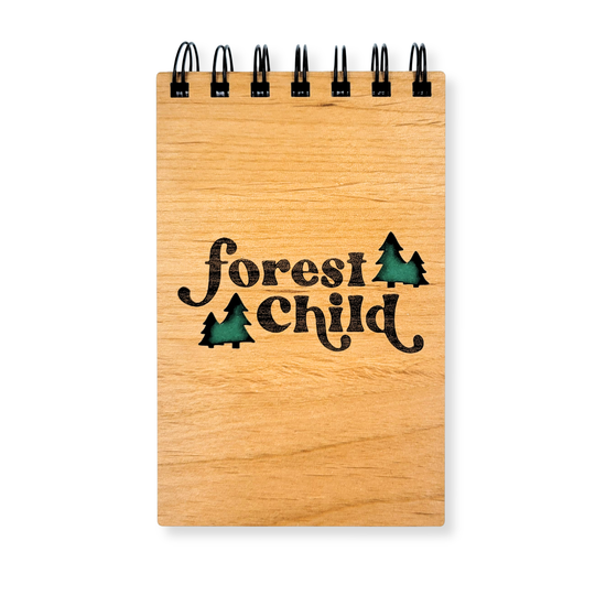 Forest Child Pocket Notebook - mini travel journal, notepad