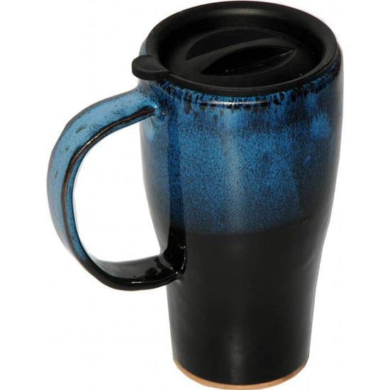 Load image into Gallery viewer, Glazed Tall Travel Mug with Handle
