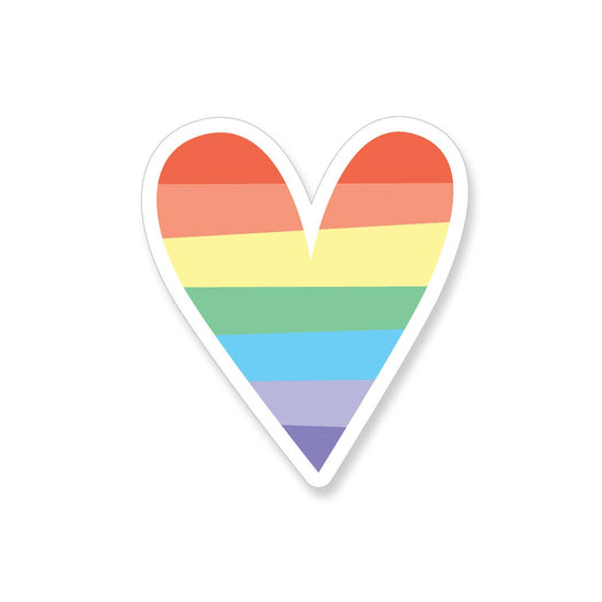 Rainbow Heart Vinyl Sticker