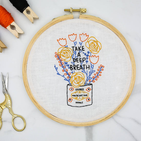 Take a Deep Breath Embroidery Kit