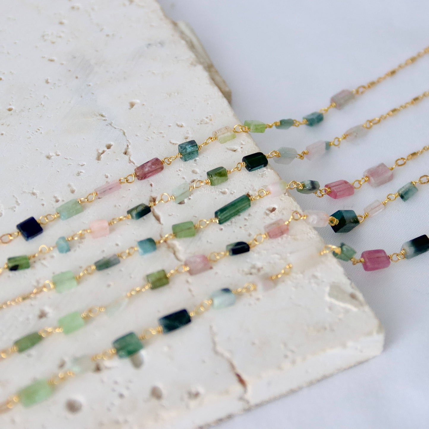 Load image into Gallery viewer, Tourmaline Chip Necklace
