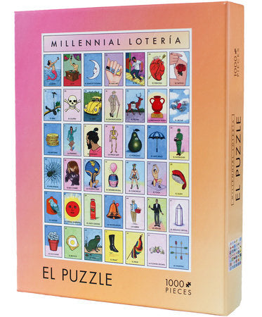 Load image into Gallery viewer, Millennial Lotería 1000 piece puzzle

