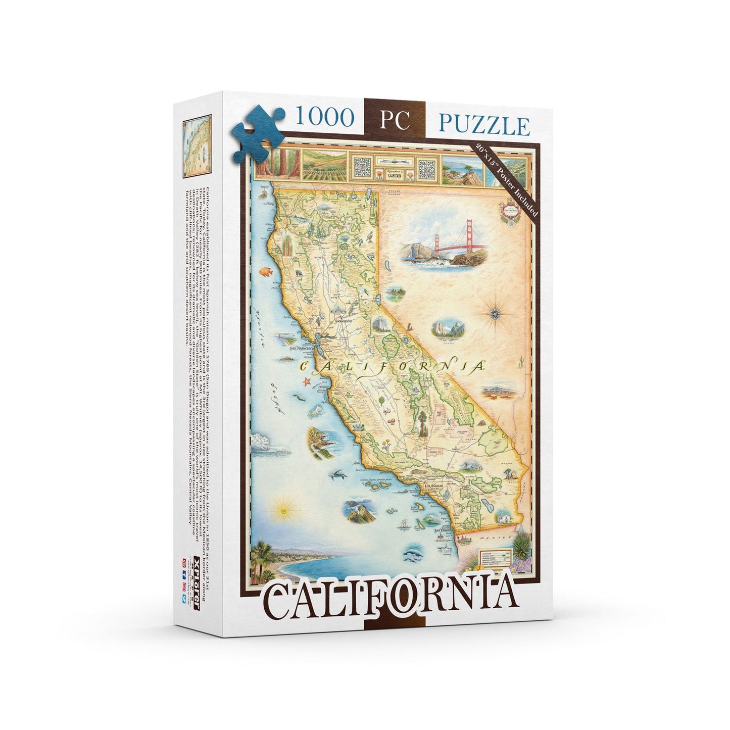 Load image into Gallery viewer, California State Map Puzzle
