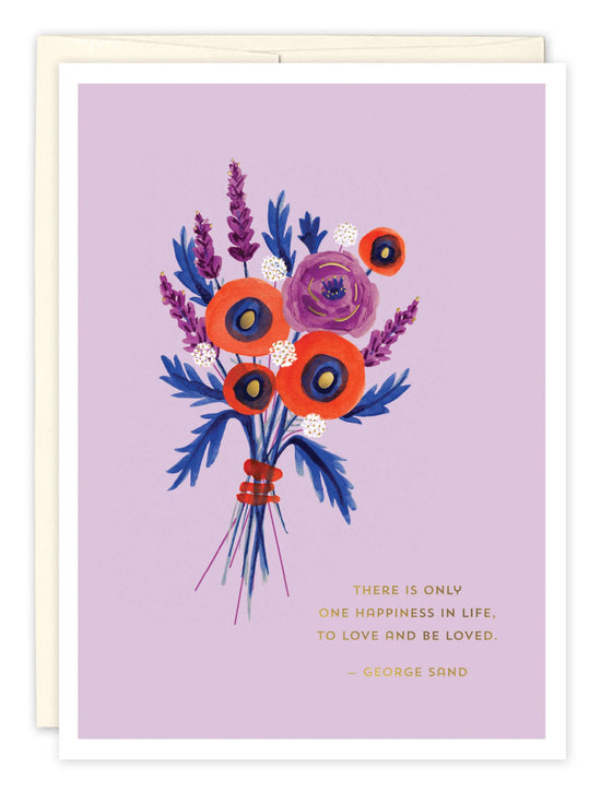 Load image into Gallery viewer, Lavender Bouquet Wedding Card
