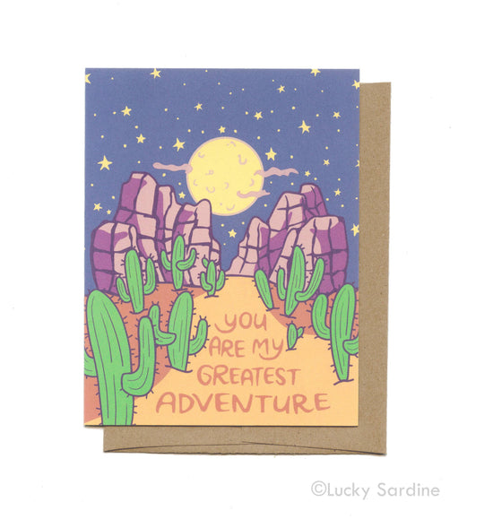 Greatest Adventure, Desert Love Greeting Card